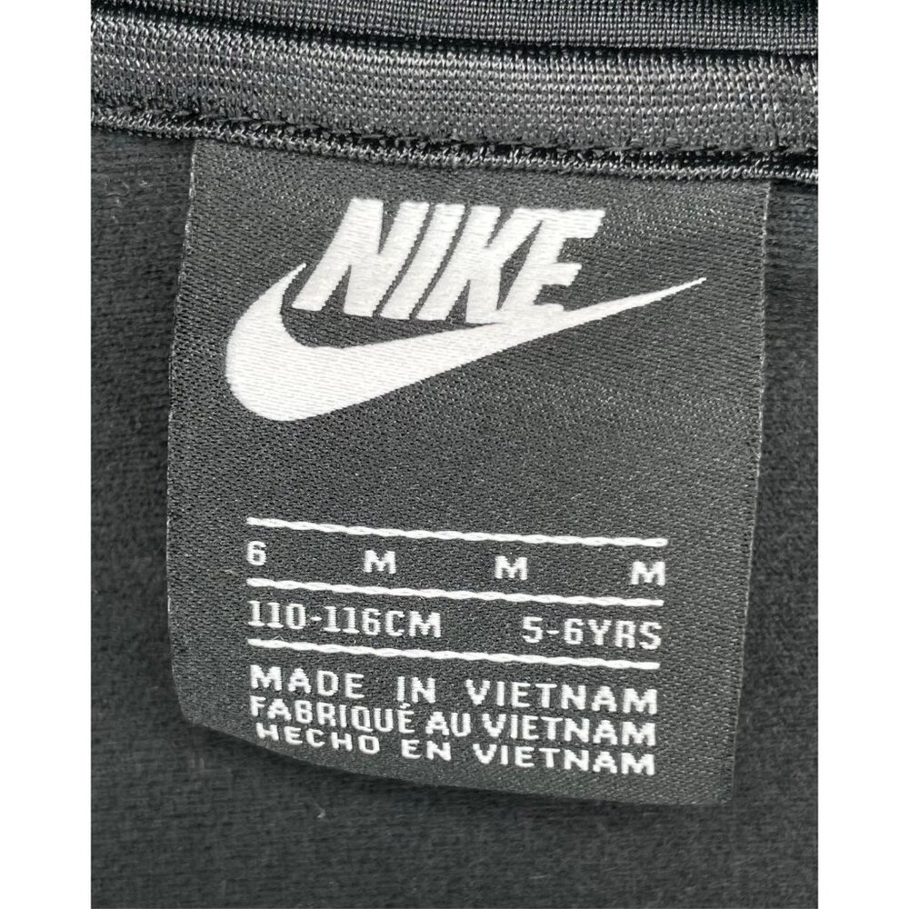 Nike Windbreaker Girls Boys Unisex 5-6 Black Full Zip Lightweight Jacket Pockets - Picture 5 of 5